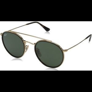 ROUND DOUBLE BRIDGE POLARIZED RAYBAN SUNGLASSES